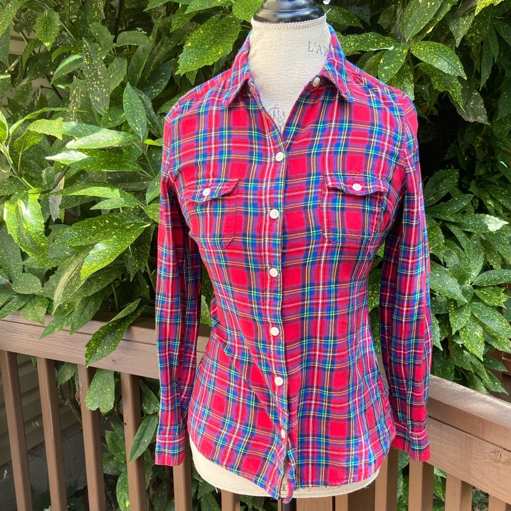 Women’s Old Navy XS Flannel Plaid Long Sleeved Top